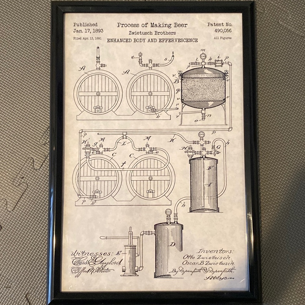 Process Of Beer Making Poster